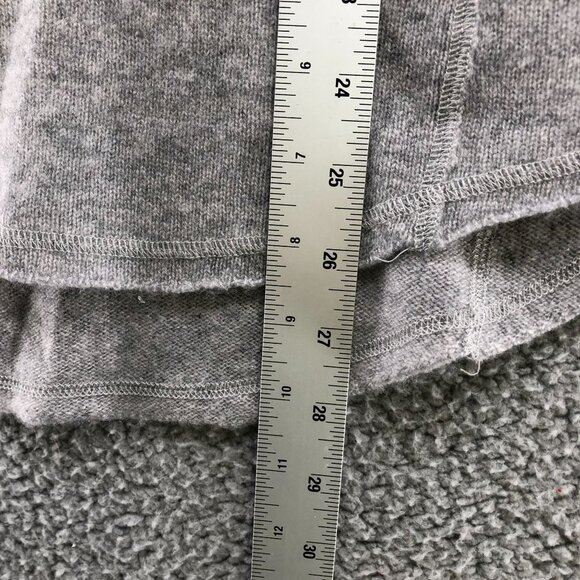 Aqua Cashmere Sweater Womens XS Gray Cold Shoulder Crewneck 100% Cashmere - Picture 9 of 10